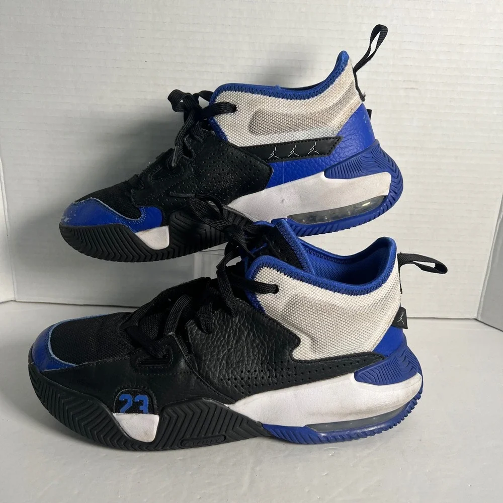 Jordan Point Lane Black Electric Blue White Sneakers DQ8401-041 Mens Size 8